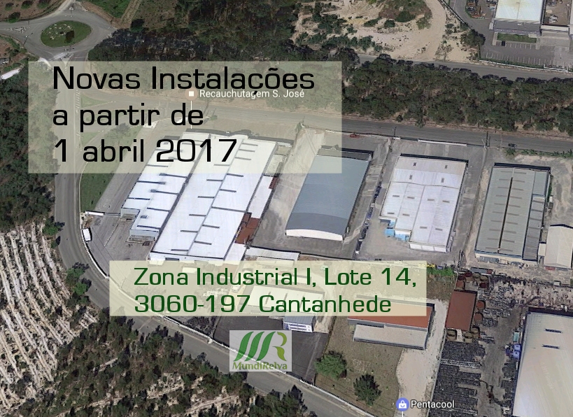 Novas Instalações  a partir de 1 abril 2017